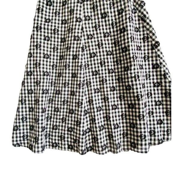 New LOU & GREY FLORAL CLIP PLAID DRESS, size S - Picture 6 of 9
